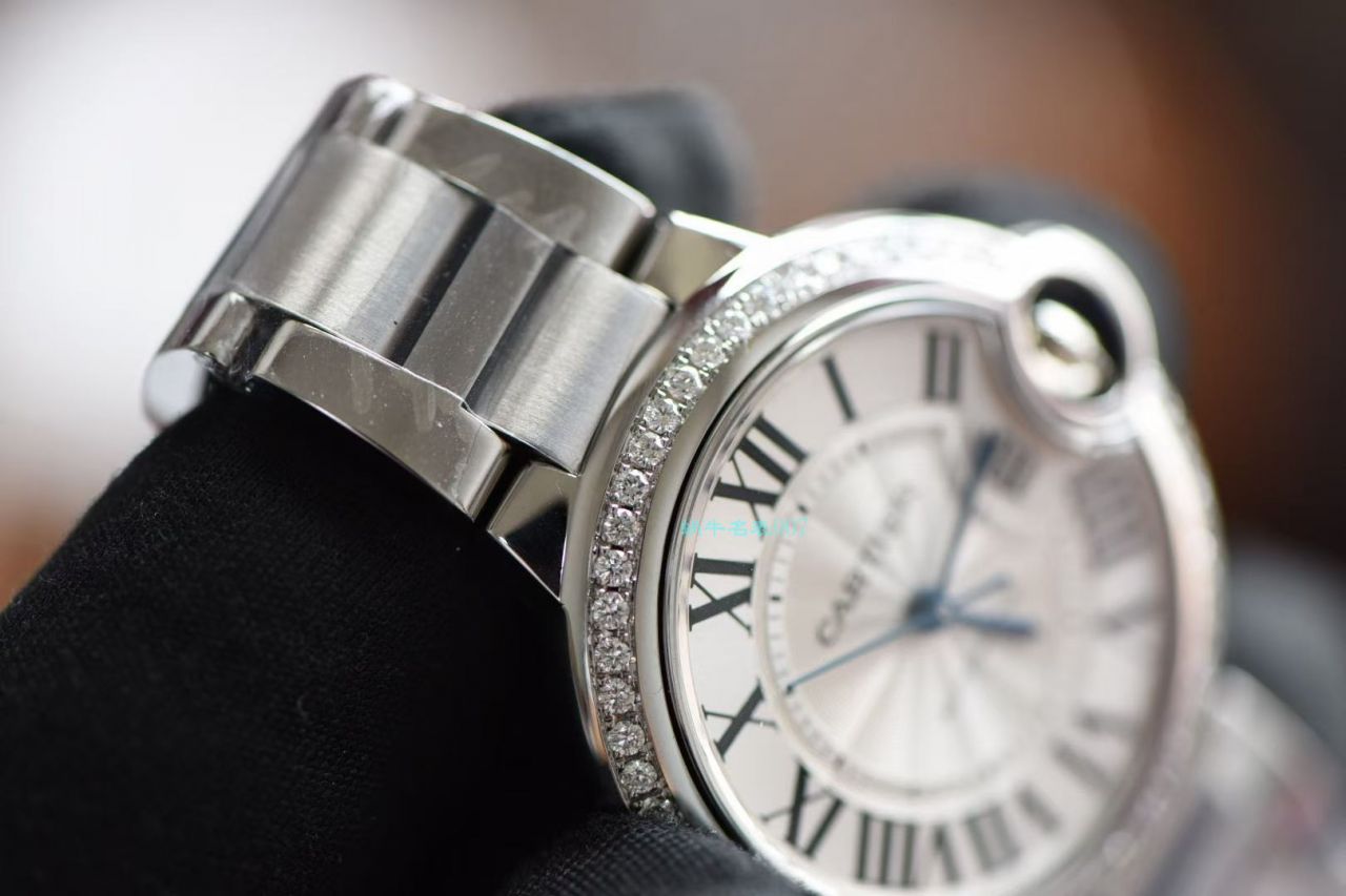 【后加工高端 copy customized 真钻】 Cartier  蓝气球系列33毫米W4BB0016复刻高仿女士 wrist watch    / K301B