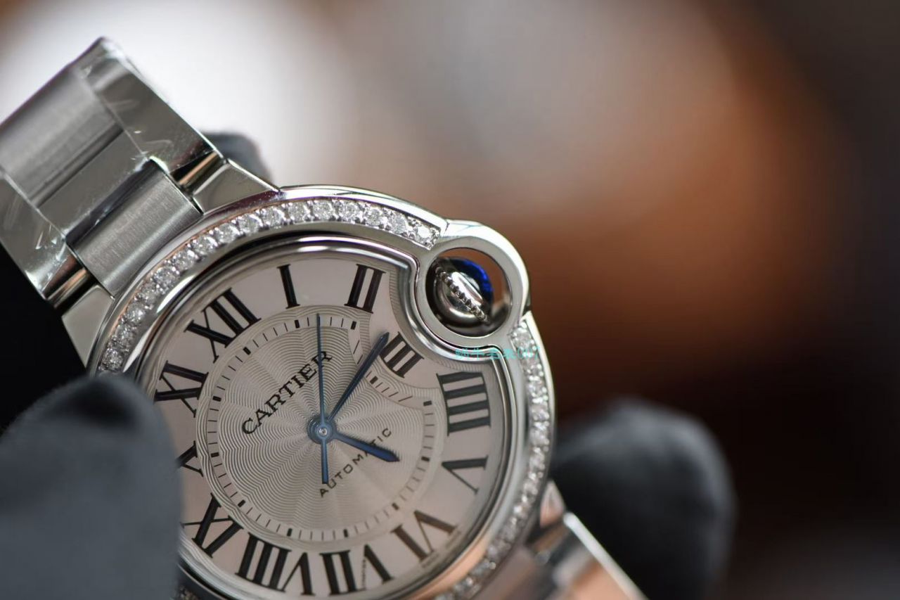 【后加工高端 copy customized 真钻】 Cartier  蓝气球系列33毫米W4BB0016复刻高仿女士 wrist watch    / K301B