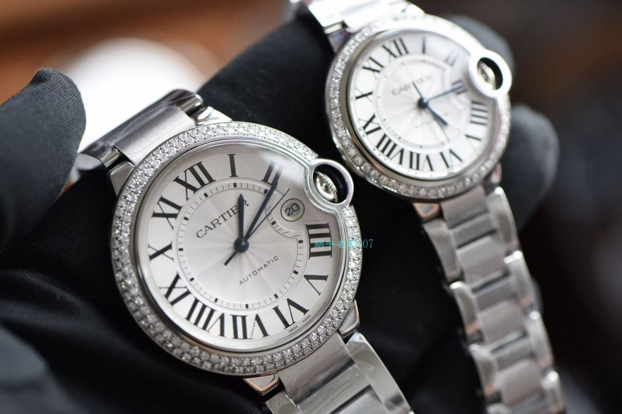 【后加工高端 copy customized 真钻】 Cartier  蓝气球系列33毫米W4BB0016复刻高仿女士 wrist watch    / K301B