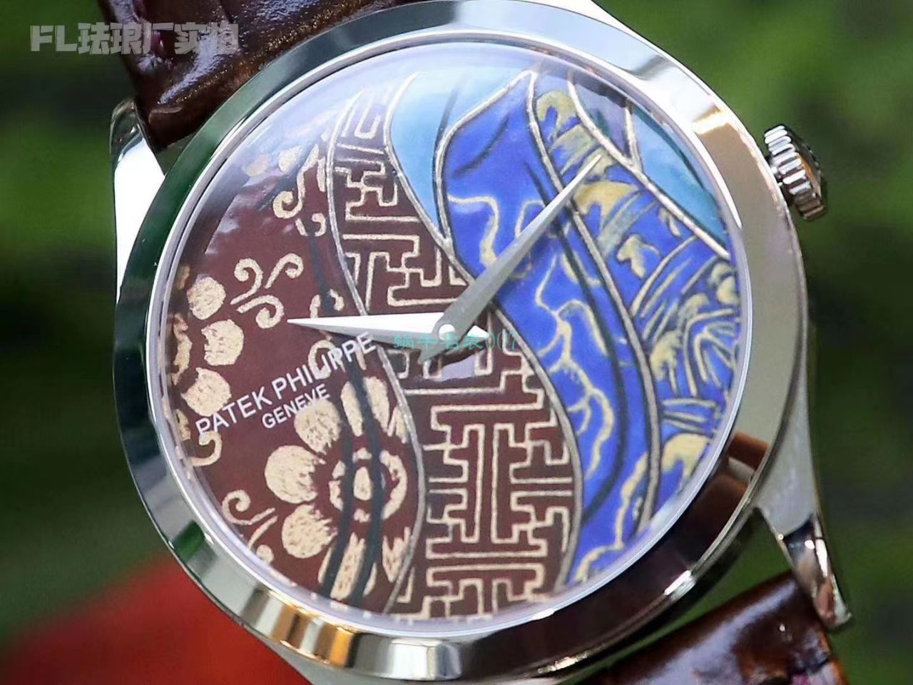 FL Factory  top 复刻高仿手表 PATEK PHILIPPE 珍稀工艺珐琅5077P-102《不丹六色织品》，5077P-103《不丹八色织品》 wrist watch  / BD316