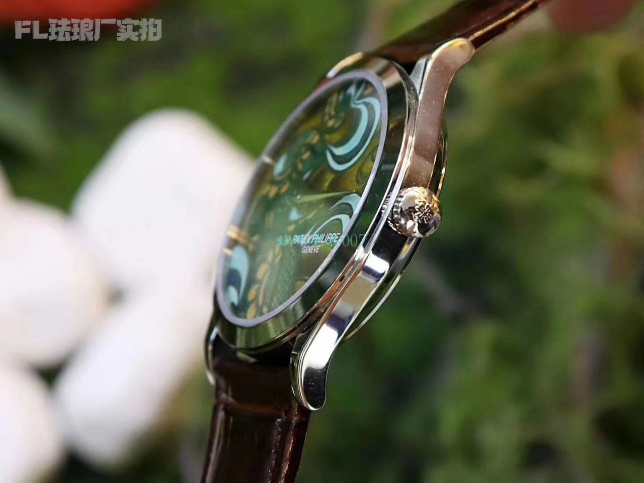 FL Factory  top 复刻高仿手表 PATEK PHILIPPE 珍稀工艺珐琅5077P-102《不丹六色织品》，5077P-103《不丹八色织品》 wrist watch  / BD316