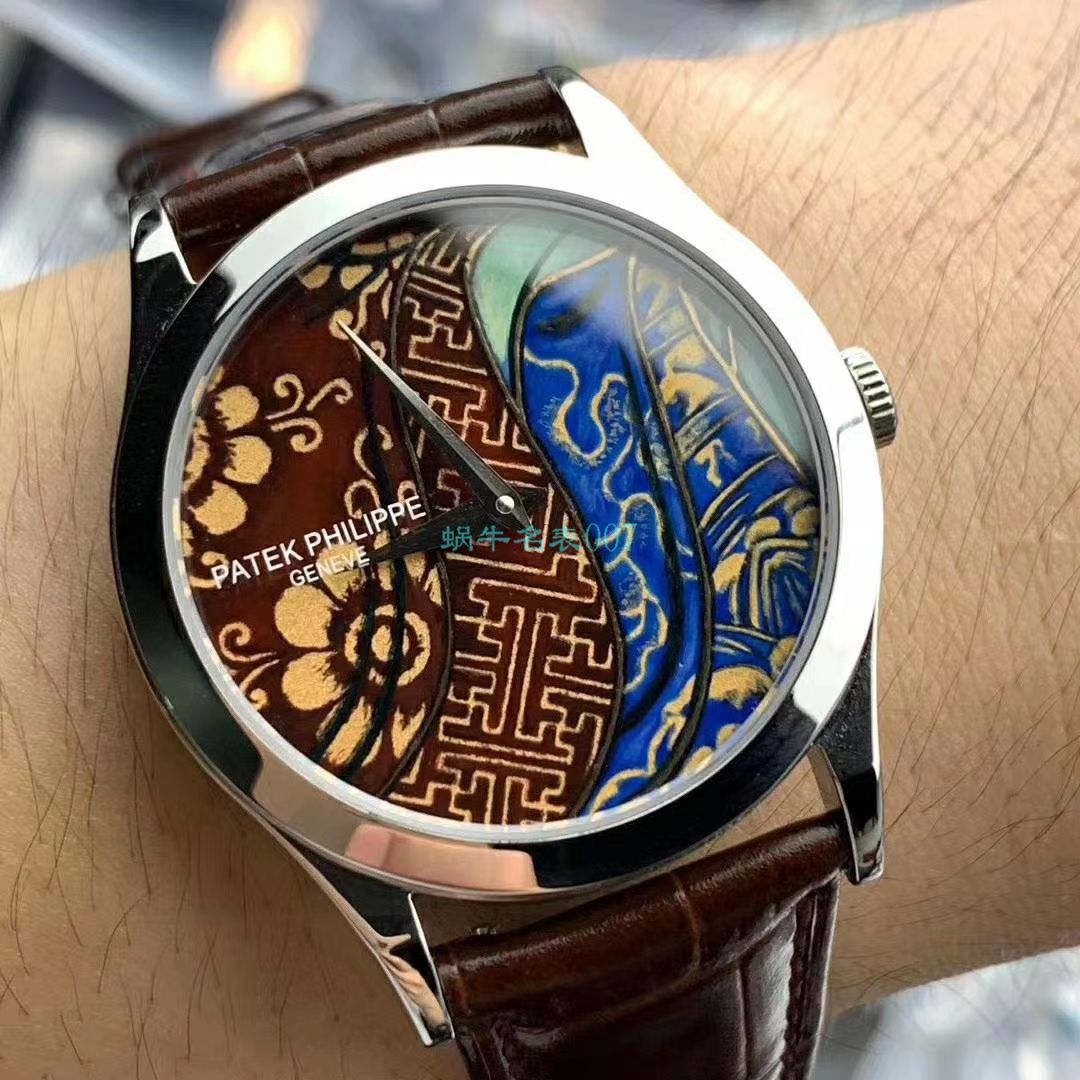 FL Factory  top 复刻高仿手表 PATEK PHILIPPE 珍稀工艺珐琅5077P-102《不丹六色织品》，5077P-103《不丹八色织品》 wrist watch  / BD316