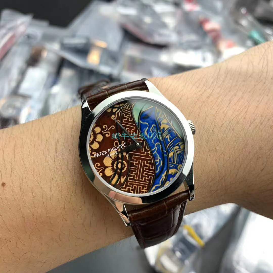 FL Factory  top 复刻高仿手表 PATEK PHILIPPE 珍稀工艺珐琅5077P-102《不丹六色织品》，5077P-103《不丹八色织品》 wrist watch  / BD316