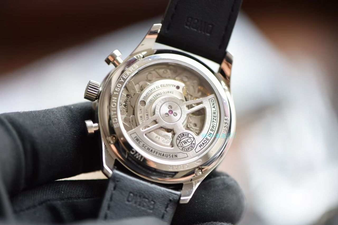 YL Factory 超A高仿 IWC 葡萄牙背透绿面葡计手表IW371615 wrist watch  / WG565