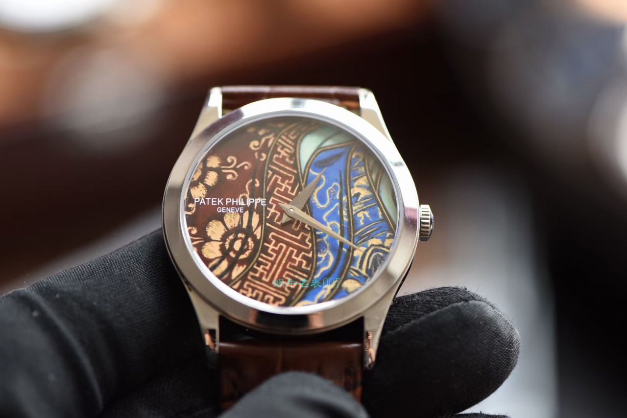 FL Factory  top 复刻高仿手表 PATEK PHILIPPE 珍稀工艺珐琅5077P-102《不丹六色织品》，5077P-103《不丹八色织品》 wrist watch  / BD316