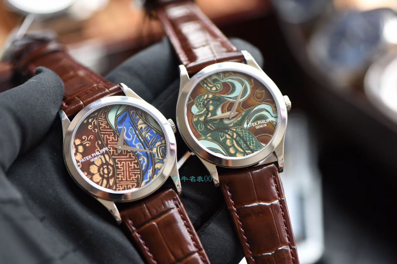 FL Factory  top 复刻高仿手表 PATEK PHILIPPE 珍稀工艺珐琅5077P-102《不丹六色织品》，5077P-103《不丹八色织品》 wrist watch  / BD316