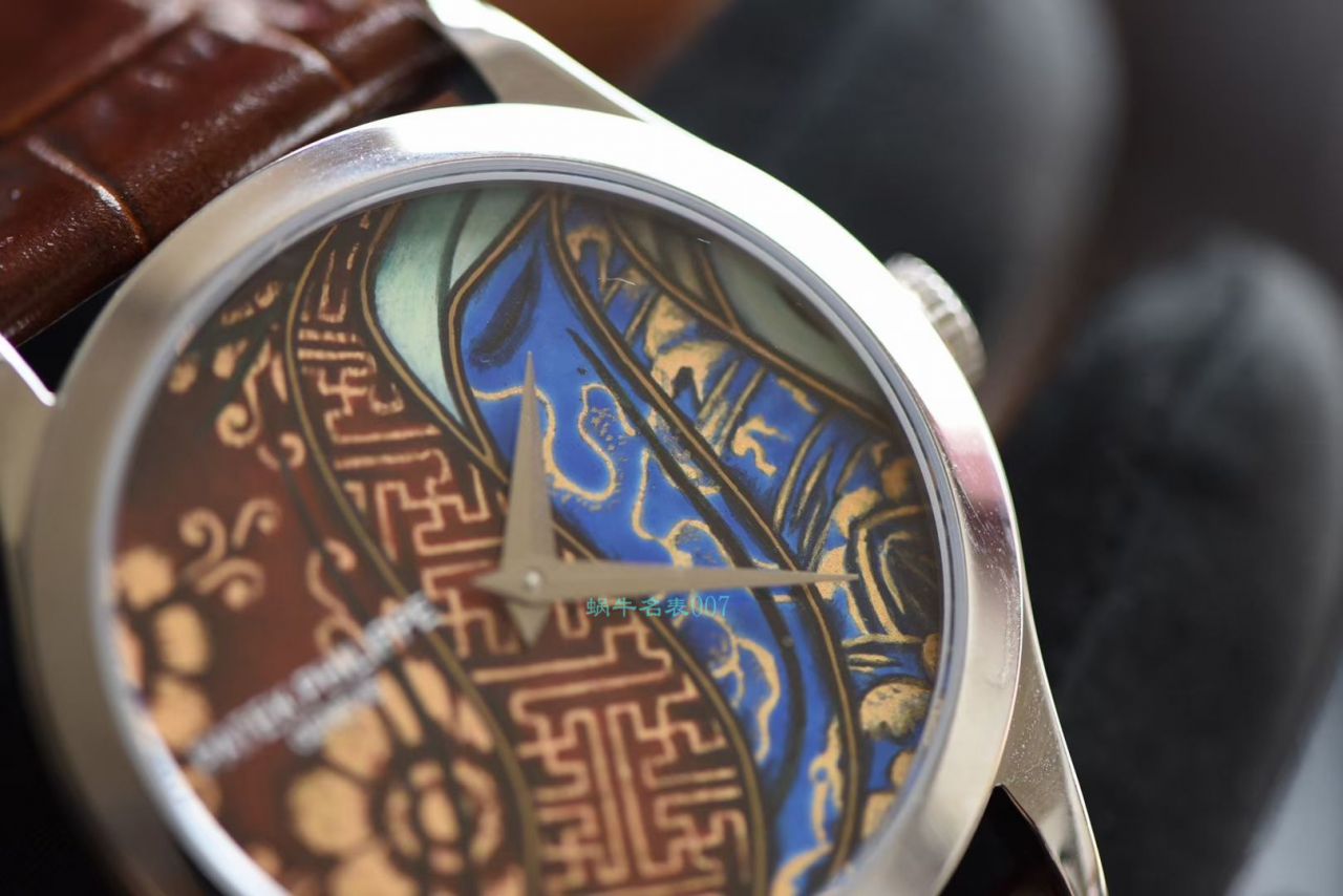 FL Factory  top 复刻高仿 PATEK PHILIPPE 珍稀工艺系列珐琅面5077P-103不丹八色织品 wrist watch  / BD318