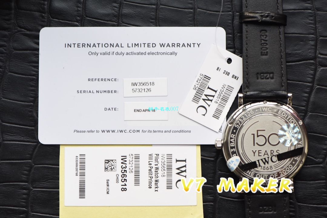 v7 Factory 柏涛菲诺150周年【 Video analysis 】复刻高仿v7 Factory  IWC 柏涛菲诺多少入手 / WG568