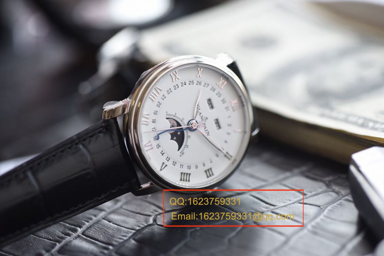 om Factory Blancpain 6654月相v3【 Video analysis 】超A高仿Blancpain 手表6654-1127-55B / BP073