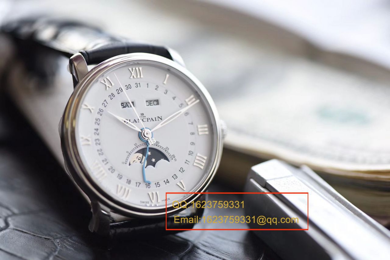 om Factory Blancpain 6654月相v3【 Video analysis 】超A高仿Blancpain 手表6654-1127-55B / BP073