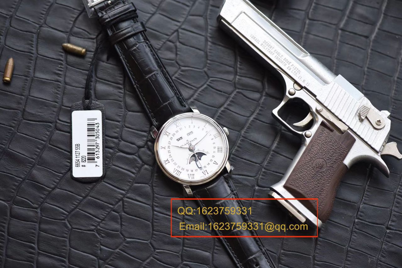 om Factory Blancpain 6654月相v3【 Video analysis 】超A高仿Blancpain 手表6654-1127-55B / BP073