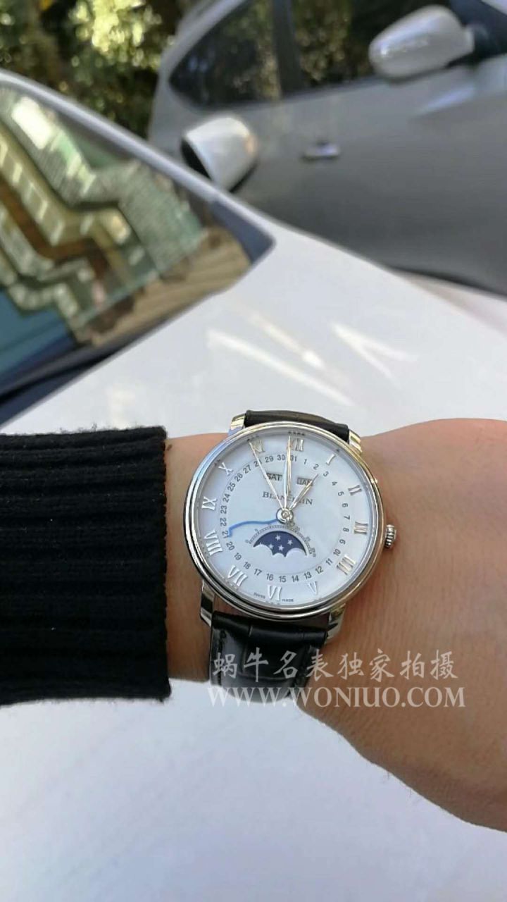 om Factory Blancpain 6654月相v3【 Video analysis 】超A高仿Blancpain 手表6654-1127-55B / BP073