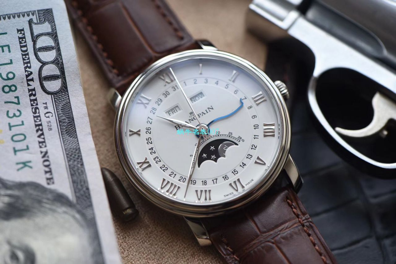 om Factory Blancpain 6654月相v3【 Video analysis 】超A高仿Blancpain 手表6654-1127-55B / BP073