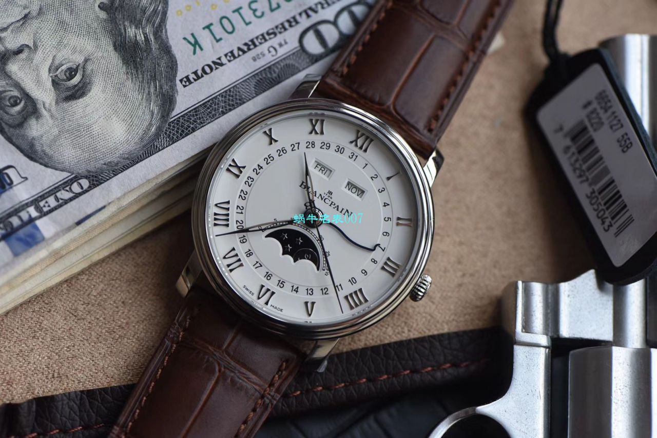 om Factory Blancpain 6654月相v3【 Video analysis 】超A高仿Blancpain 手表6654-1127-55B / BP073