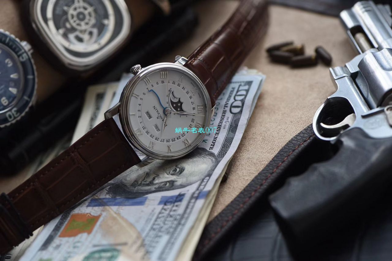 om Factory Blancpain 6654月相v3【 Video analysis 】超A高仿Blancpain 手表6654-1127-55B / BP073