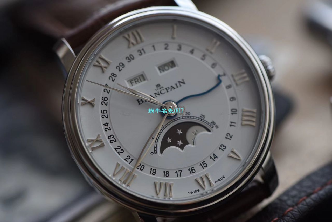 om Factory Blancpain 6654月相v3【 Video analysis 】超A高仿Blancpain 手表6654-1127-55B / BP073