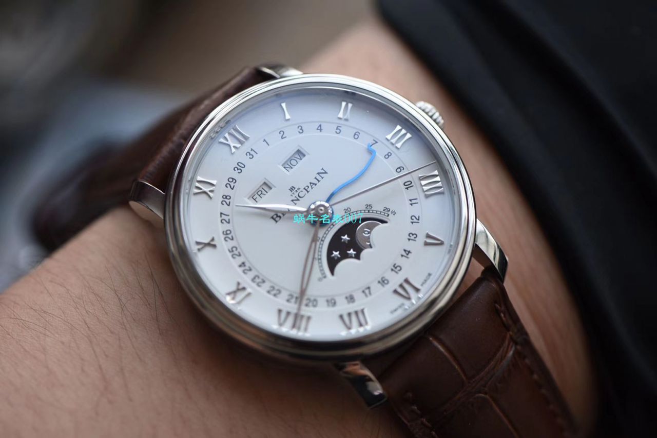 om Factory Blancpain 6654月相v3【 Video analysis 】超A高仿Blancpain 手表6654-1127-55B / BP073