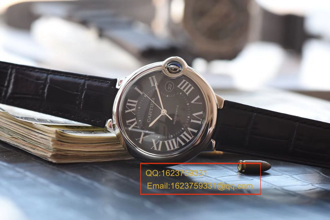 V6 Factory  Cartier  蓝气球男装42毫米复刻高仿W6920042 wrist watch  / K307