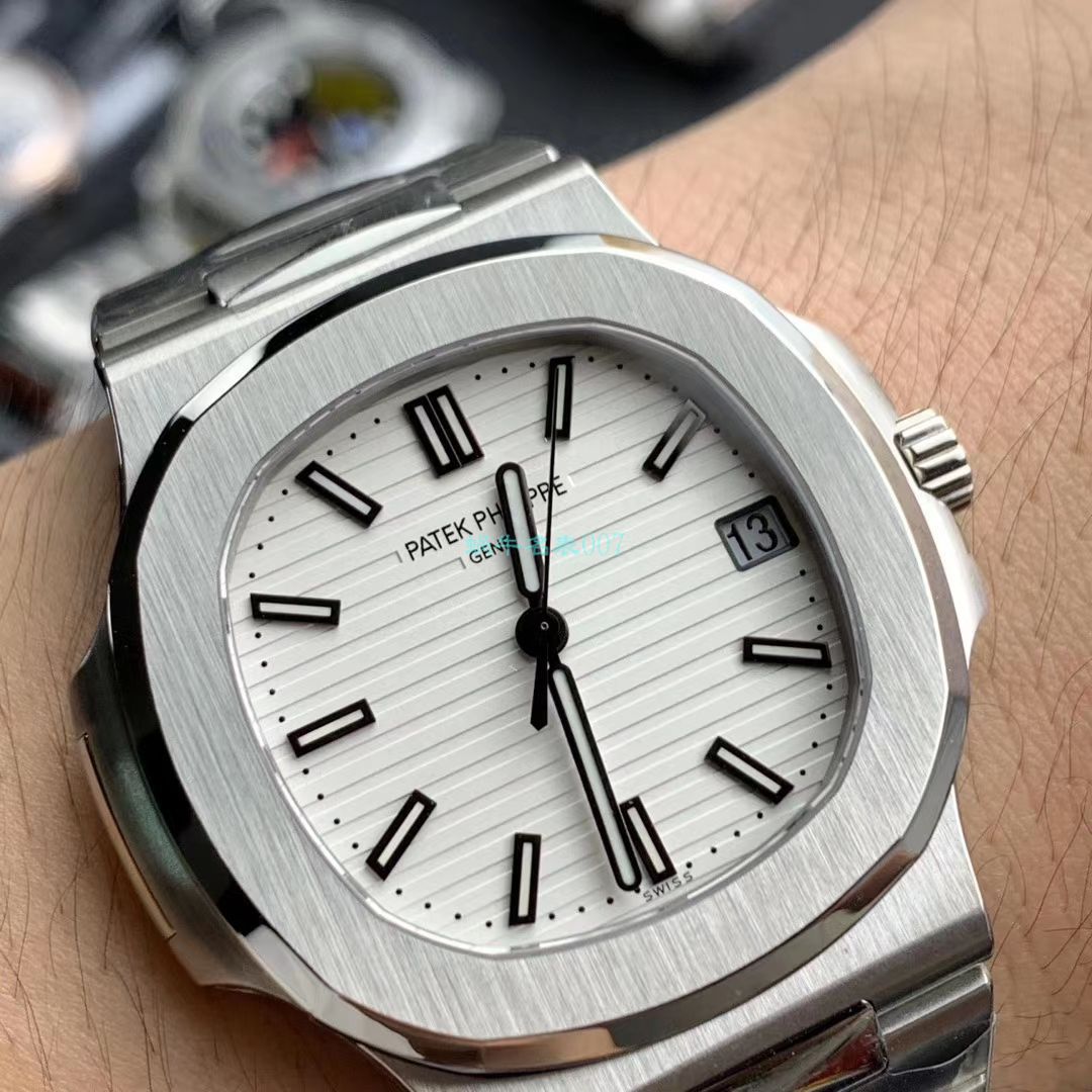  Video analysis PPF Factory 官网复刻高仿表 PATEK PHILIPPE  Nautilus 5711/1A 010 灰蓝V3版本 / BD256