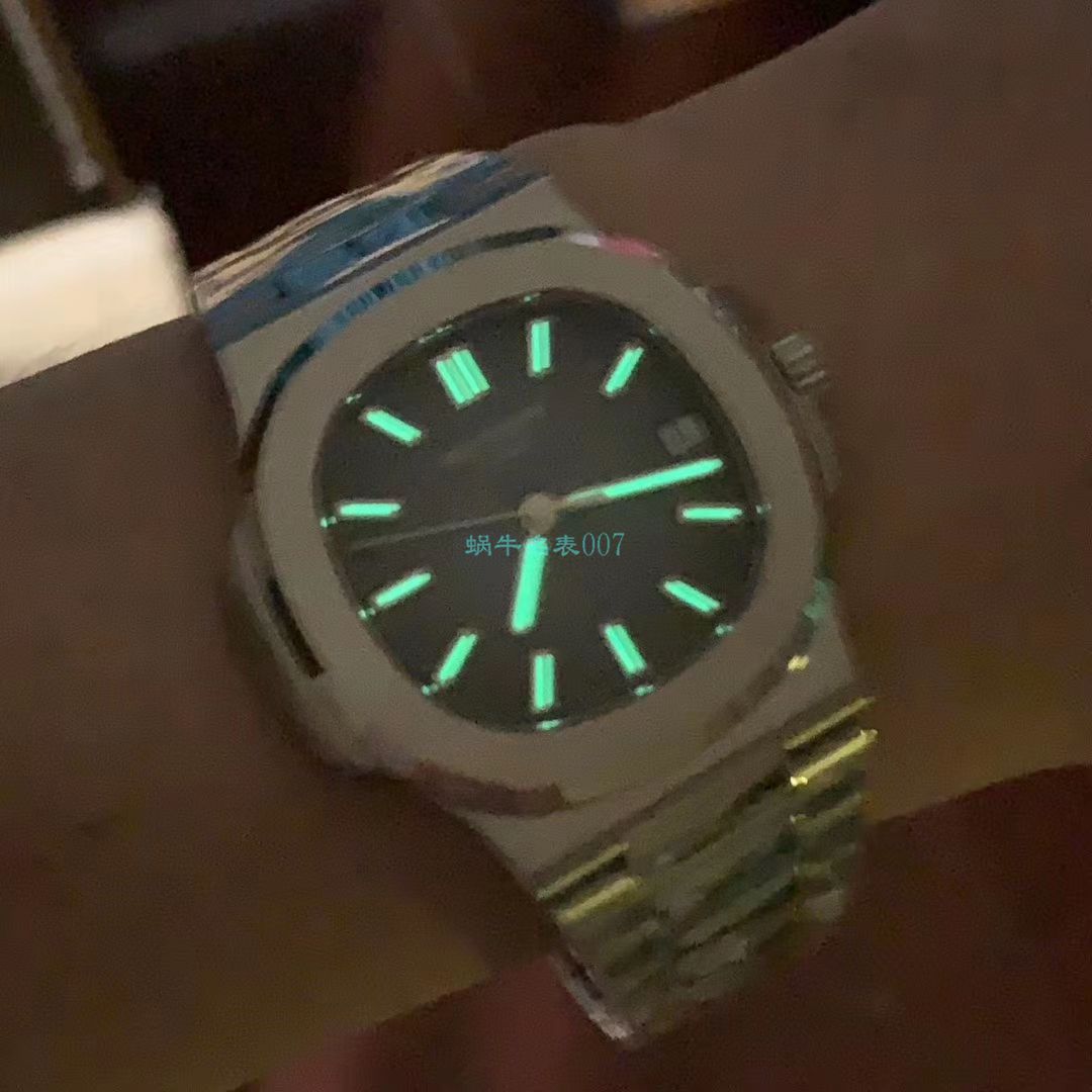  Video analysis PPF Factory 官网复刻高仿表 PATEK PHILIPPE  Nautilus 5711/1A 010 灰蓝V3版本 / BD256