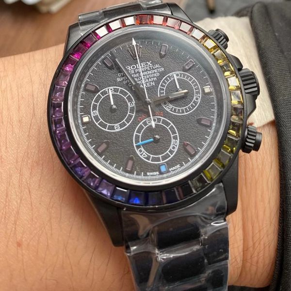 TW Factory 超A高仿Blacken改装 Rolex  Ditongna 碳黑钢皇副本手表