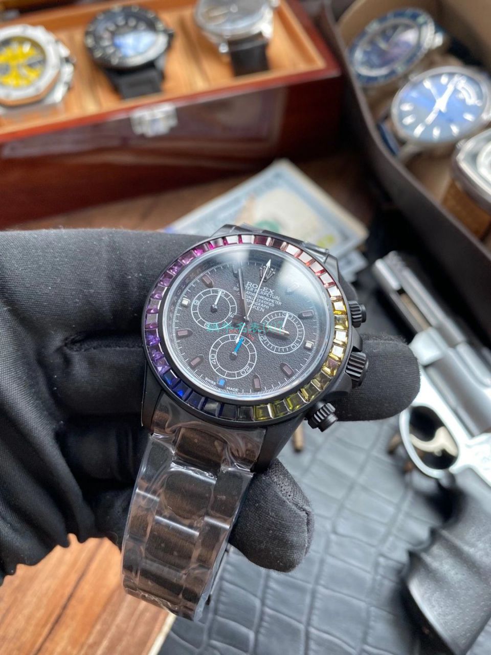 TW Factory 超A高仿Blacken改装 Rolex  Ditongna 碳黑钢皇副本手表 / R650
