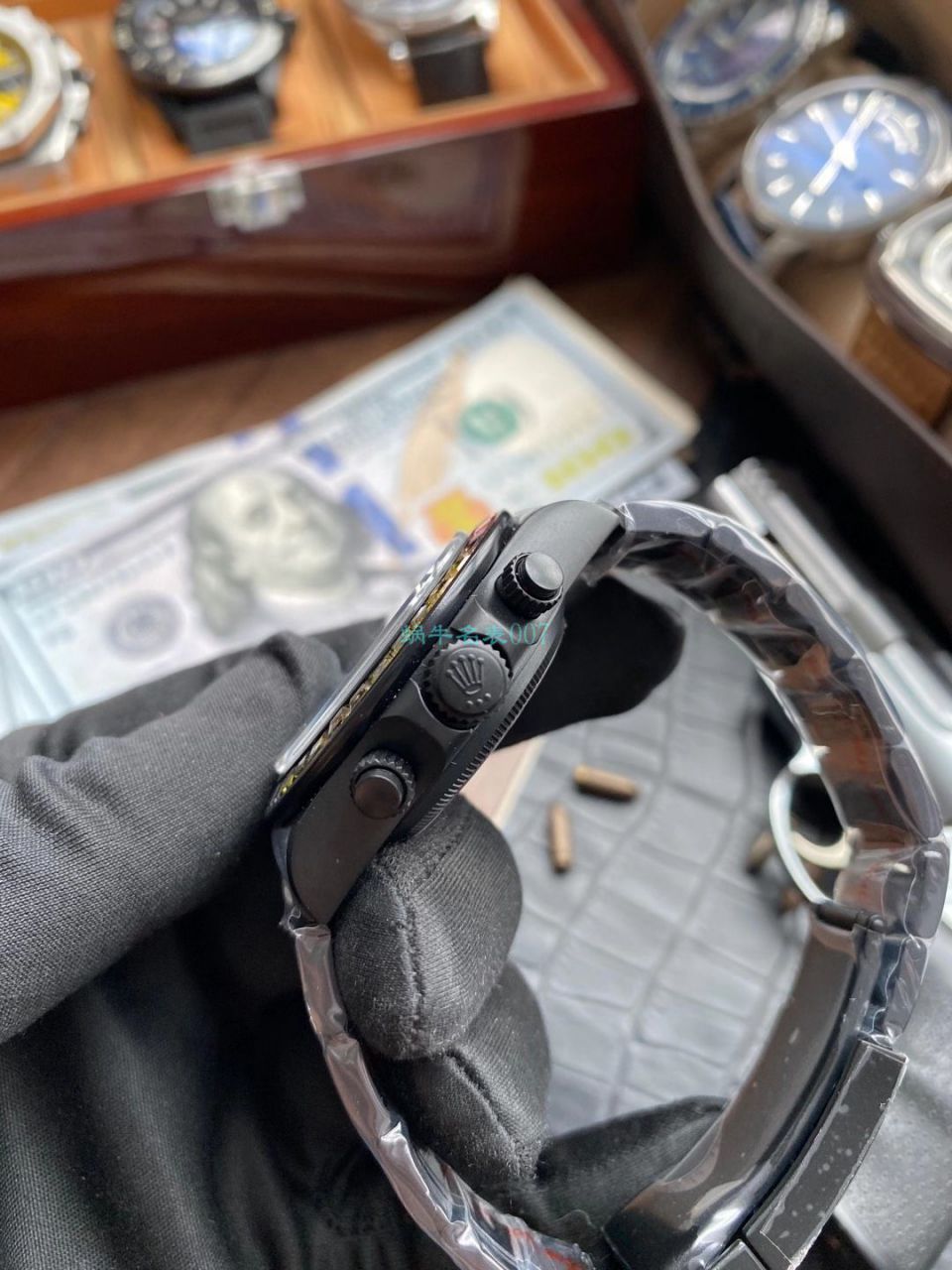 TW Factory 超A高仿Blacken改装 Rolex  Ditongna 碳黑钢皇副本手表 / R650
