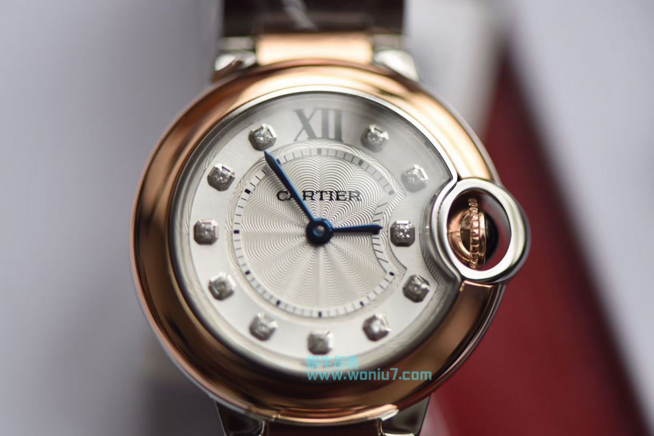 【 Video analysis 】V6 Factory 高仿 Cartier  蓝气球28毫米女士手表W3BB0005 / K308