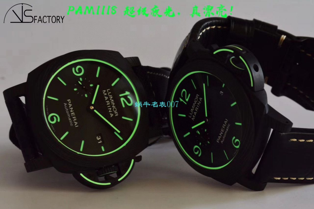 VS Factory 2020新品Panerai LUMINOR系列一比一复刻高仿手表PAM01118 wrist watch  / PAM1118