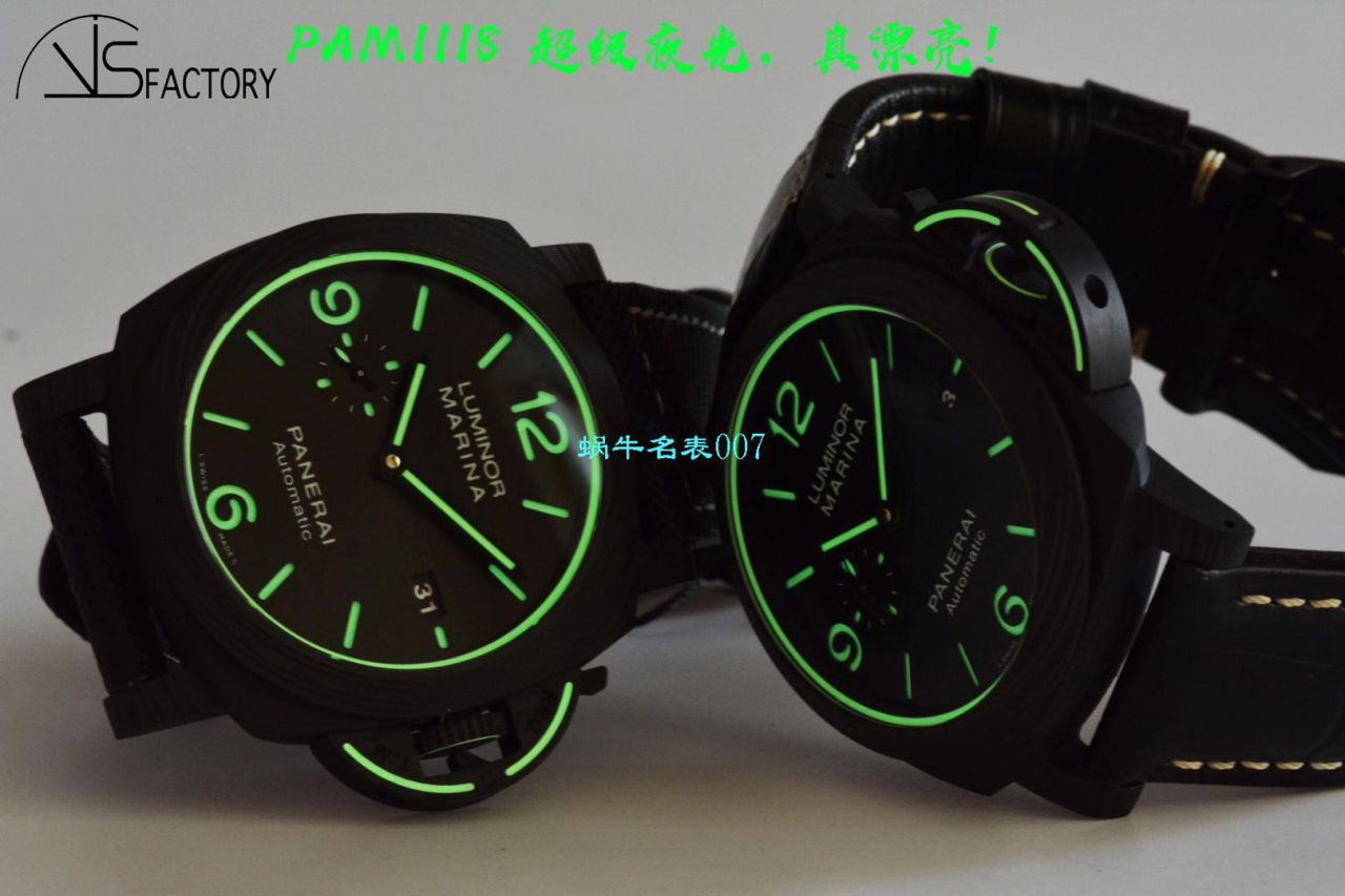 VS Factory  top 复刻Panerai 高仿手表LUMINOR系列PAM01118 wrist watch  / VSPAM1118
