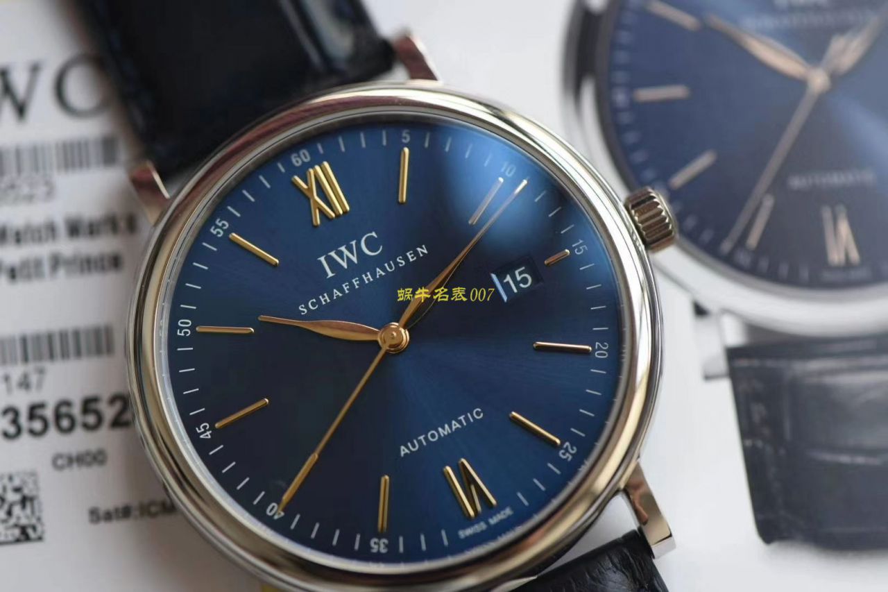 【 Video analysis 】v7 Factory  IWC  top 复刻高仿柏涛菲诺真 Movement 版IW356512价格 / WG576