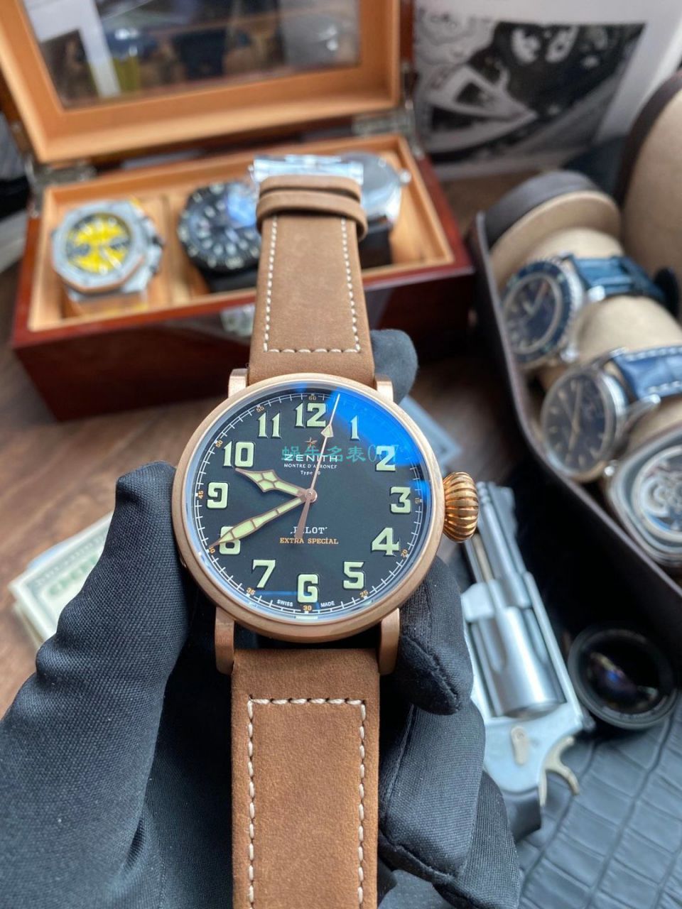 【 Video analysis 】XF Factory 超A高仿手表真力时青铜大飞29.2430.679/21.C753 wrist watch  / ZSL062
