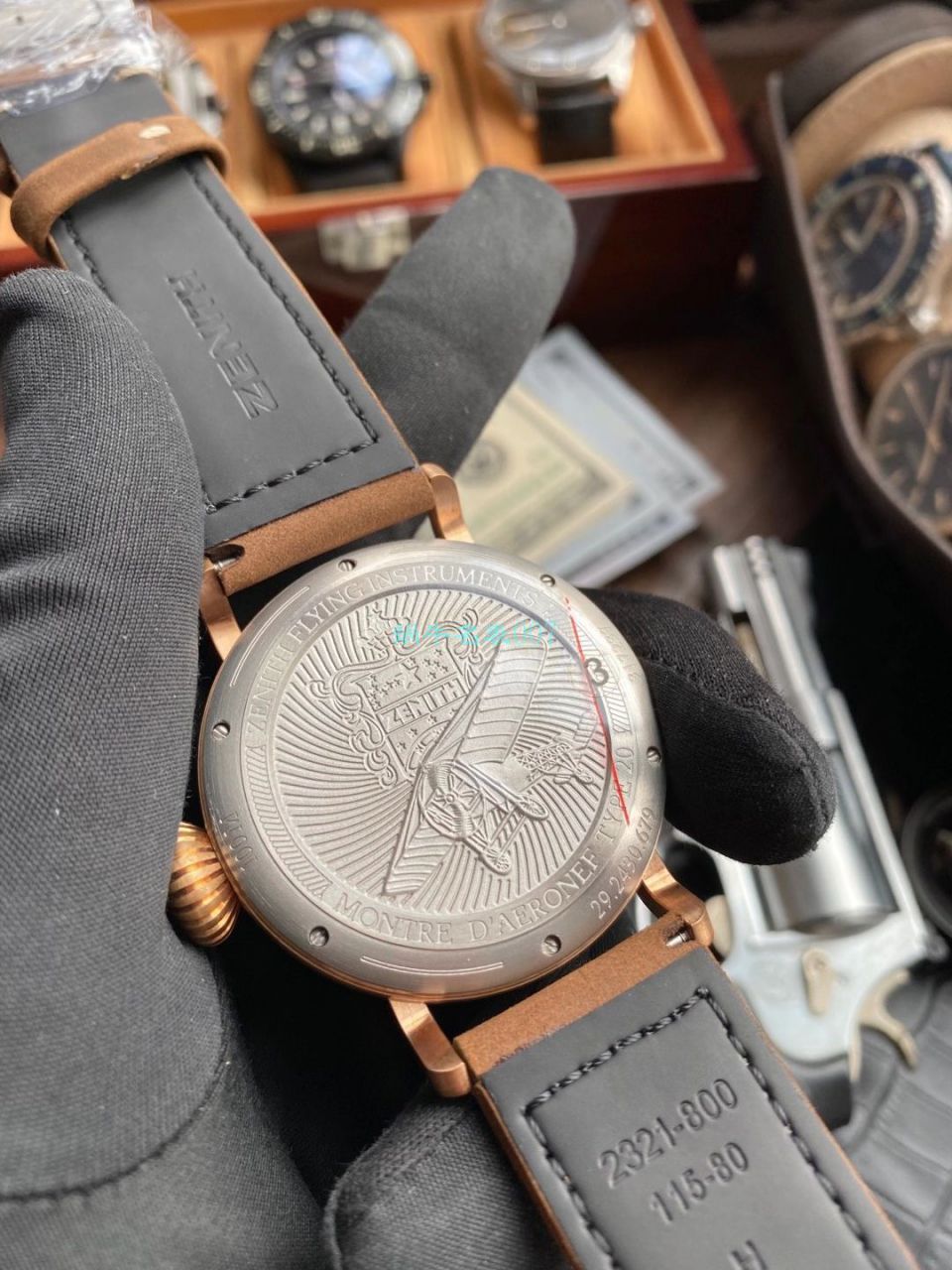 【 Video analysis 】XF Factory 超A高仿手表真力时青铜大飞29.2430.679/21.C753 wrist watch  / ZSL062