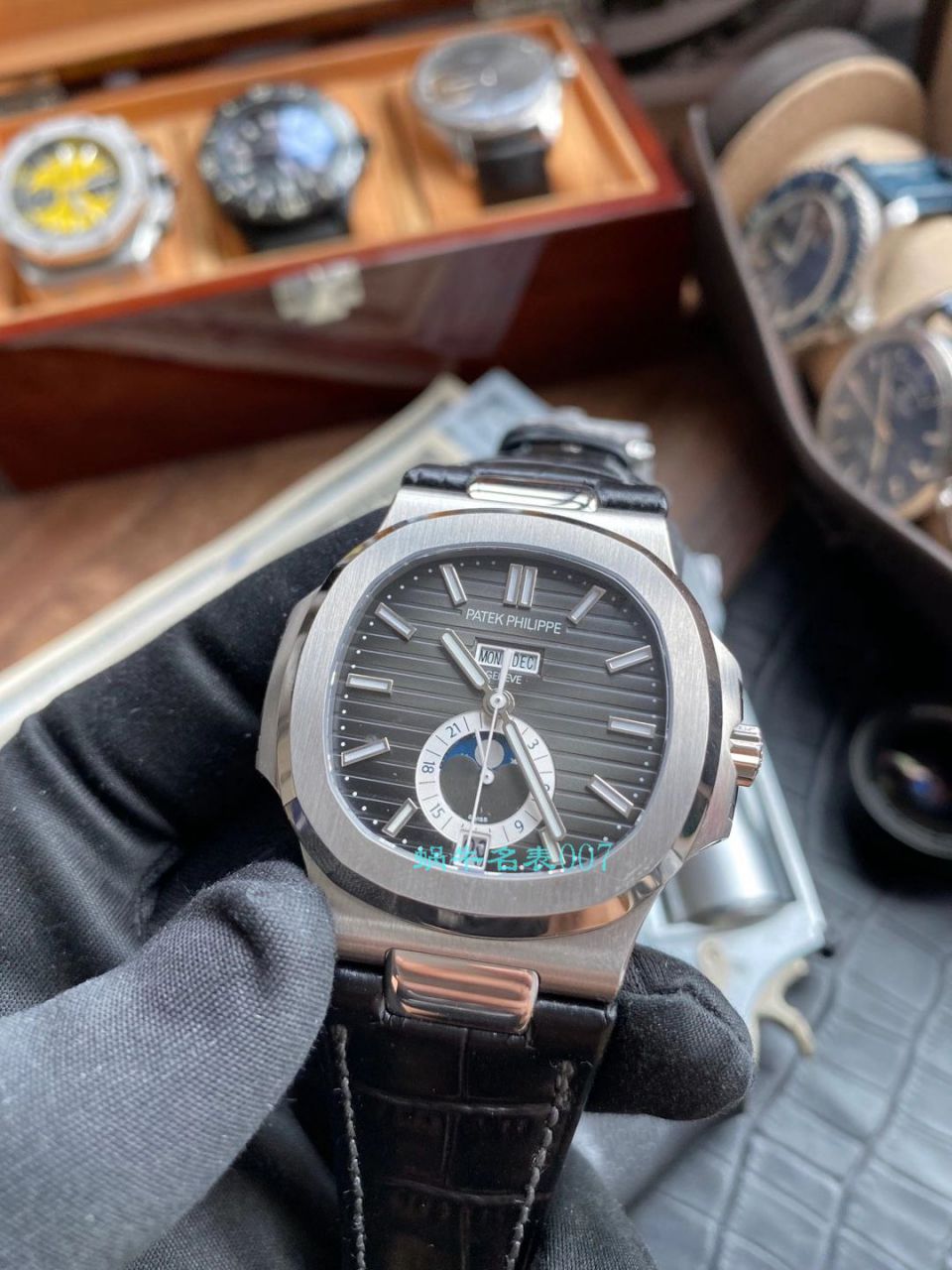 GR Factory  PATEK PHILIPPE  Nautilus 1比1精仿手表V2版本5726A-001真月相 / BD325
