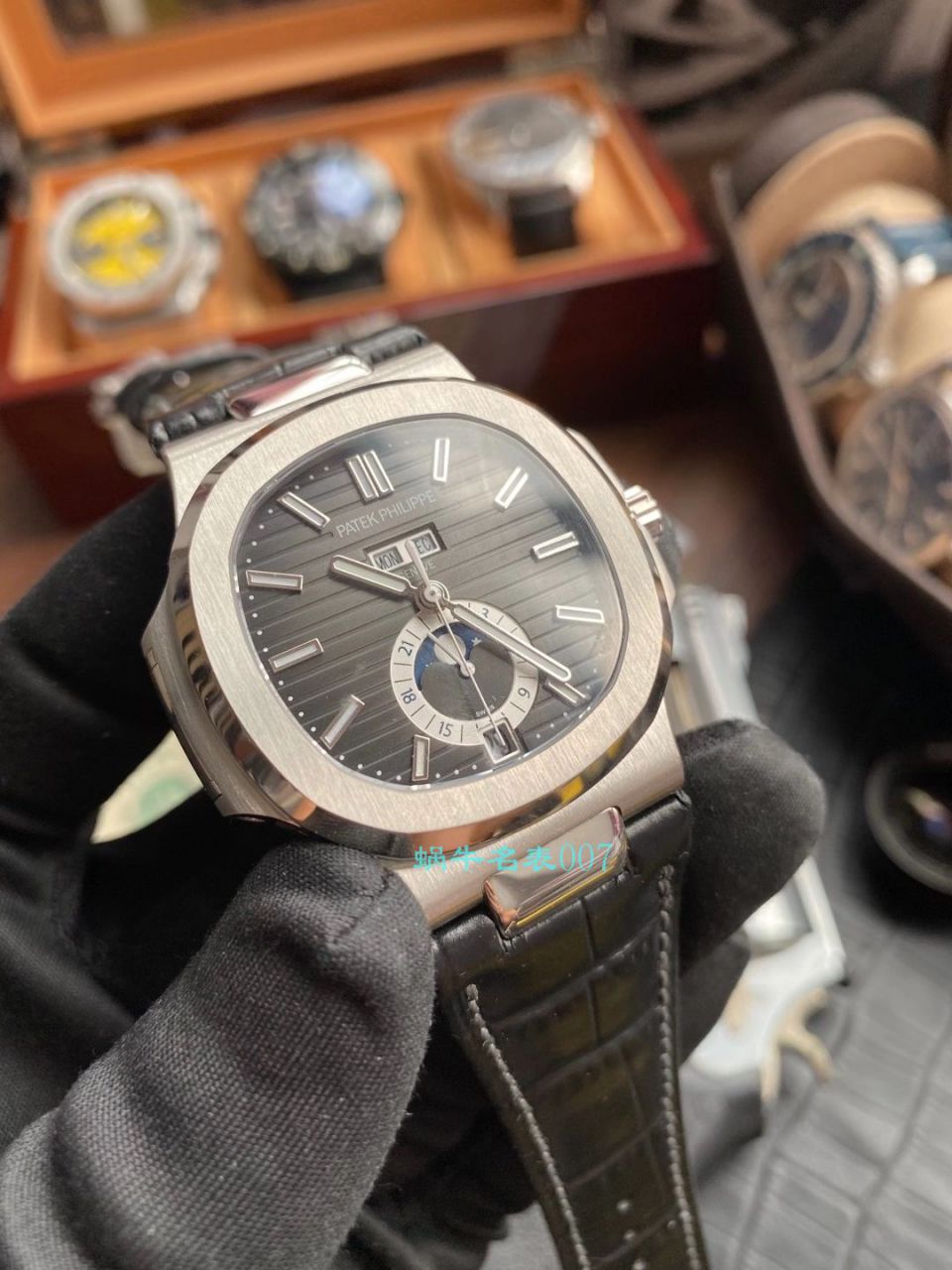 GR Factory  PATEK PHILIPPE  Nautilus  top 复刻高仿手表5726/1A-001真月相 / BD329