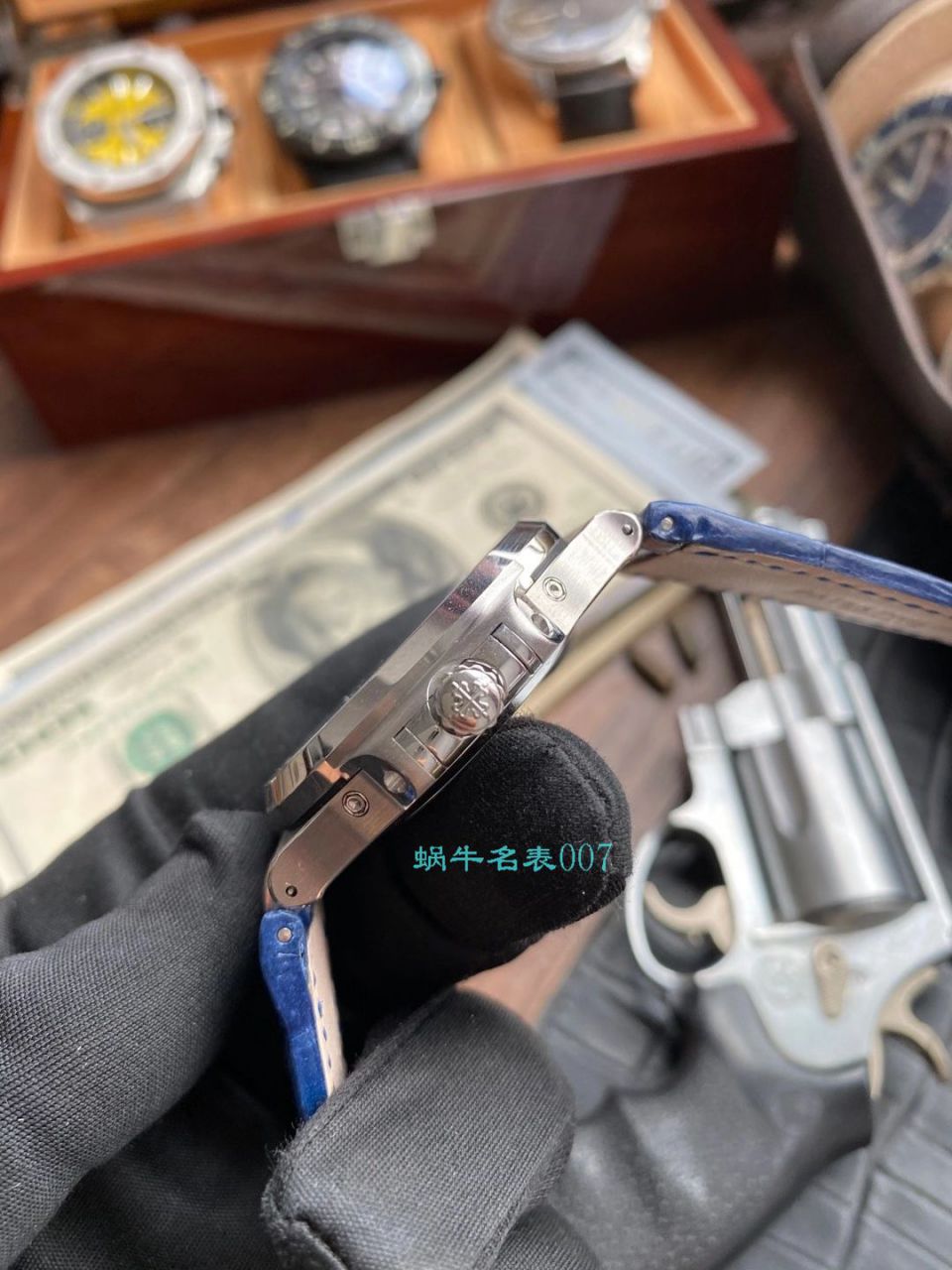 GR Factory 高仿 PATEK PHILIPPE PatekPhilippe手表多少钱 Nautilus V2真月相5726/1A-014皮带款 / BD326