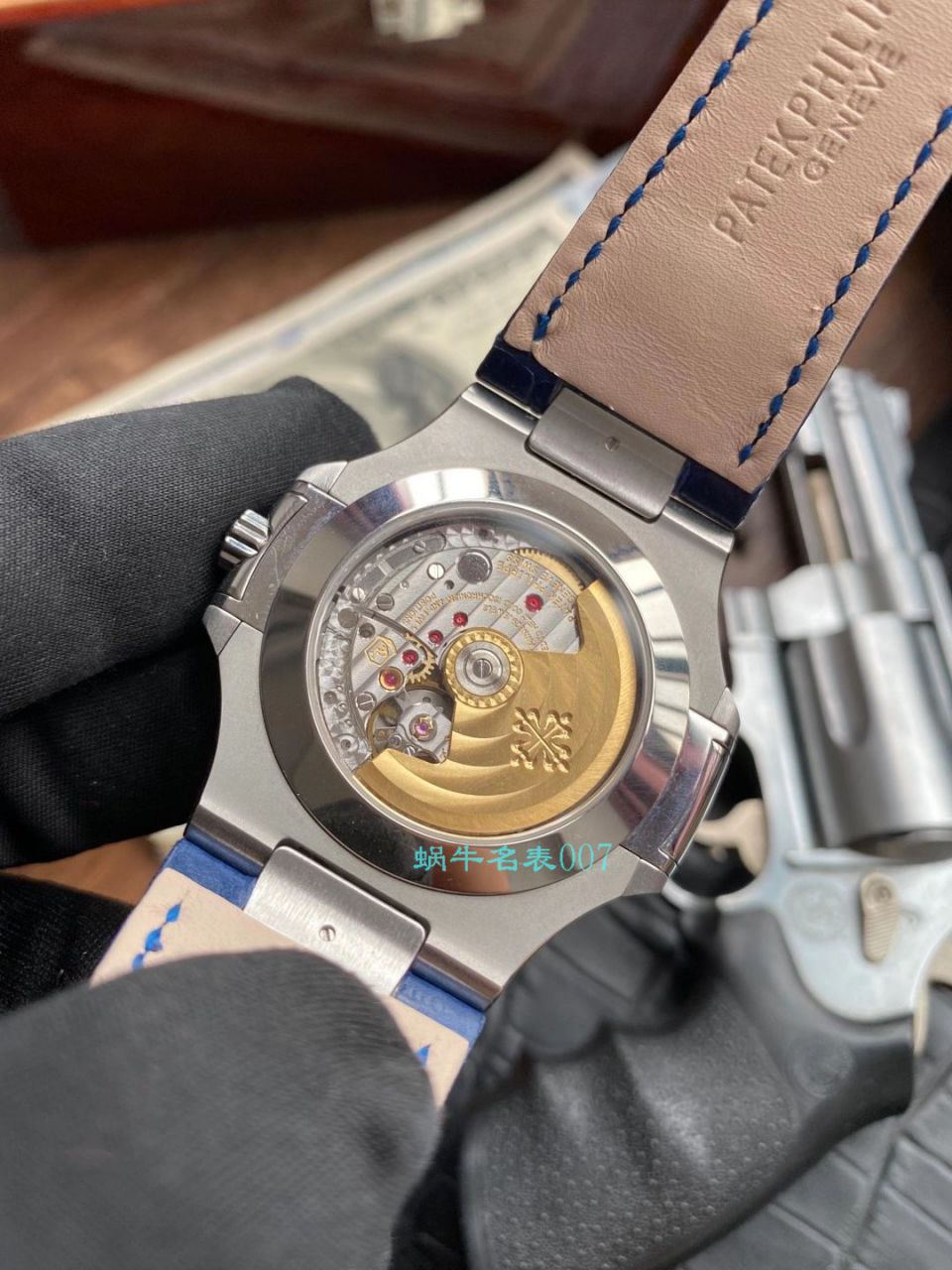 GR Factory 高仿 PATEK PHILIPPE PatekPhilippe手表多少钱 Nautilus V2真月相5726/1A-014皮带款 / BD326