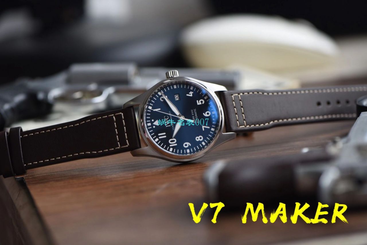 【 Video analysis 】V7 Factory  IWC  MARK XVII 钢带款 top 复刻高仿IW327002 wrist watch  / WG579