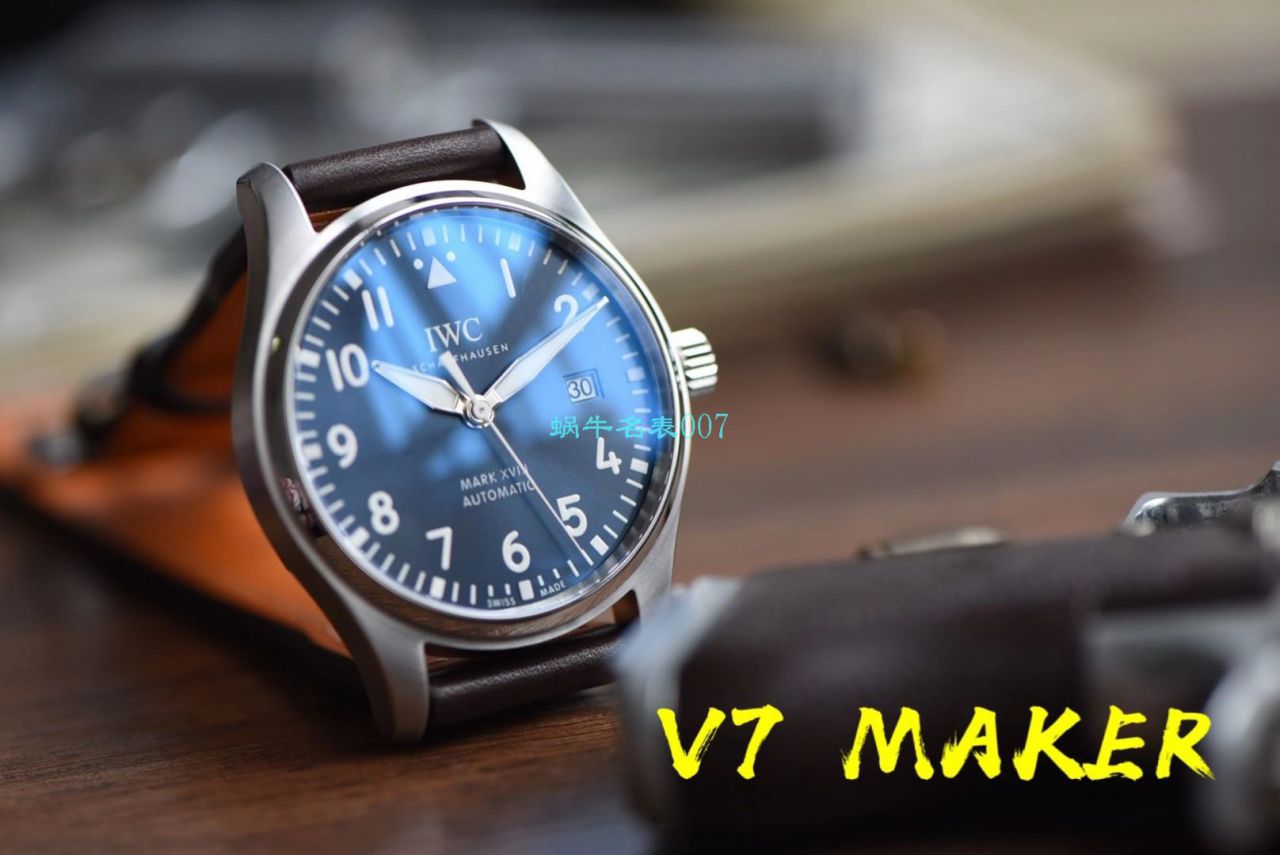 【 Video analysis 】V7 Factory  IWC  MARK XVII 钢带款 top 复刻高仿IW327002 wrist watch  / WG579