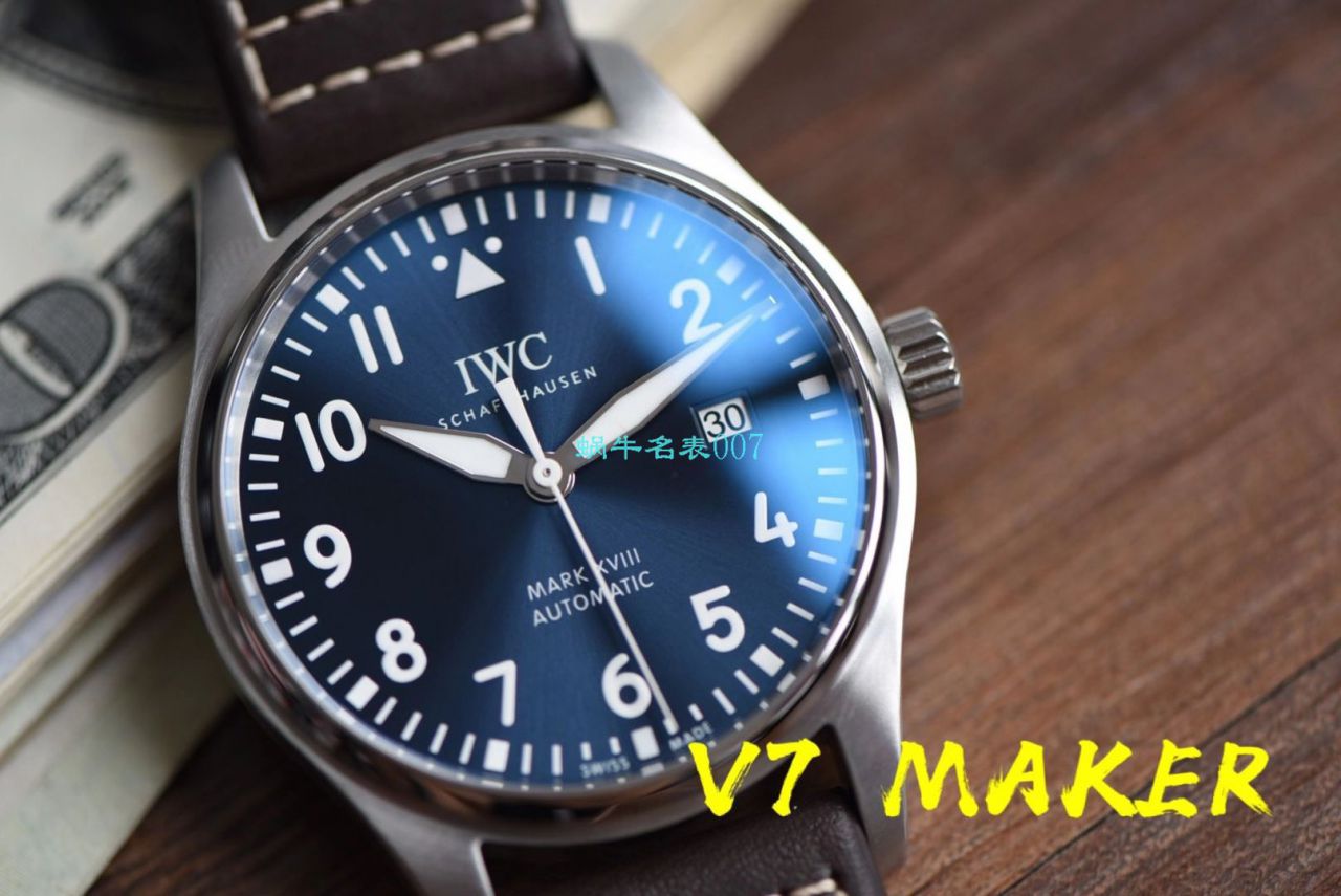 【 Video analysis 】V7 Factory  IWC  MARK XVII 钢带款 top 复刻高仿IW327002 wrist watch  / WG579