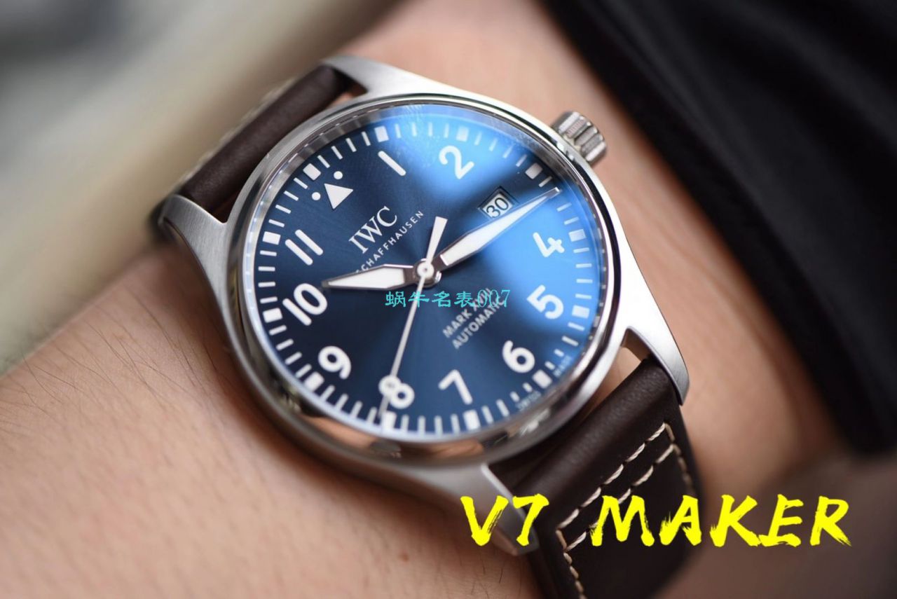【 Video analysis 】V7 Factory  IWC  MARK XVII 钢带款 top 复刻高仿IW327002 wrist watch  / WG579
