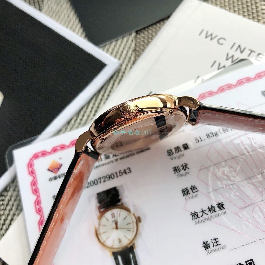 高端原单真钻 IWC 柏涛菲诺系列IW357405,IW357401女装 / WG580