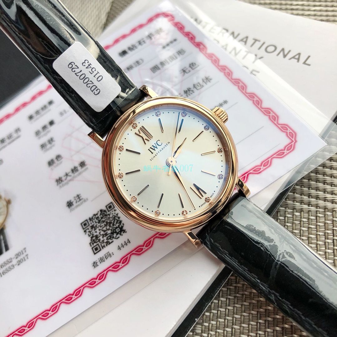 高端原单真钻 IWC 柏涛菲诺系列IW357405,IW357401女装 / WG580