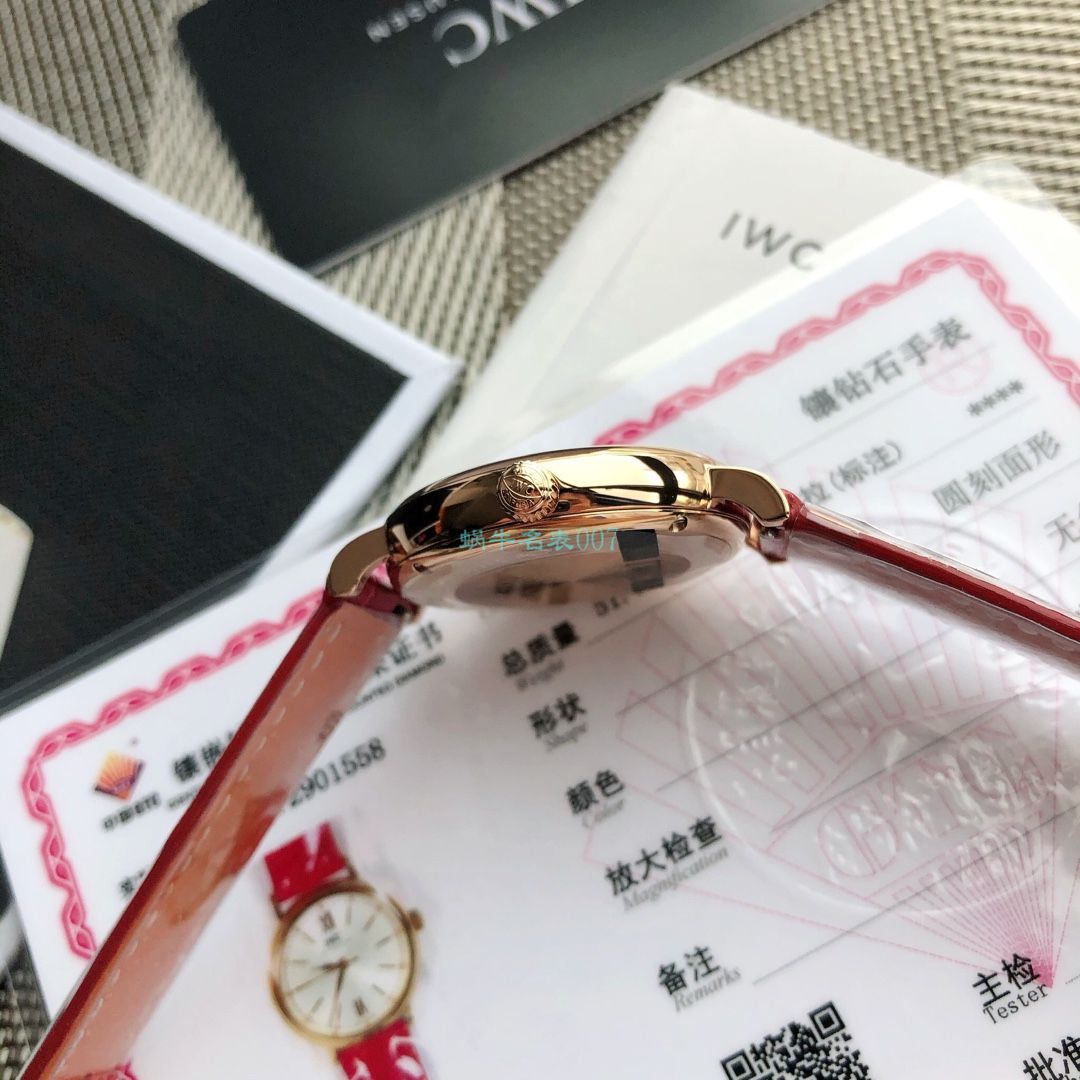 高端原单真钻 IWC 柏涛菲诺系列IW357405,IW357401女装 / WG580