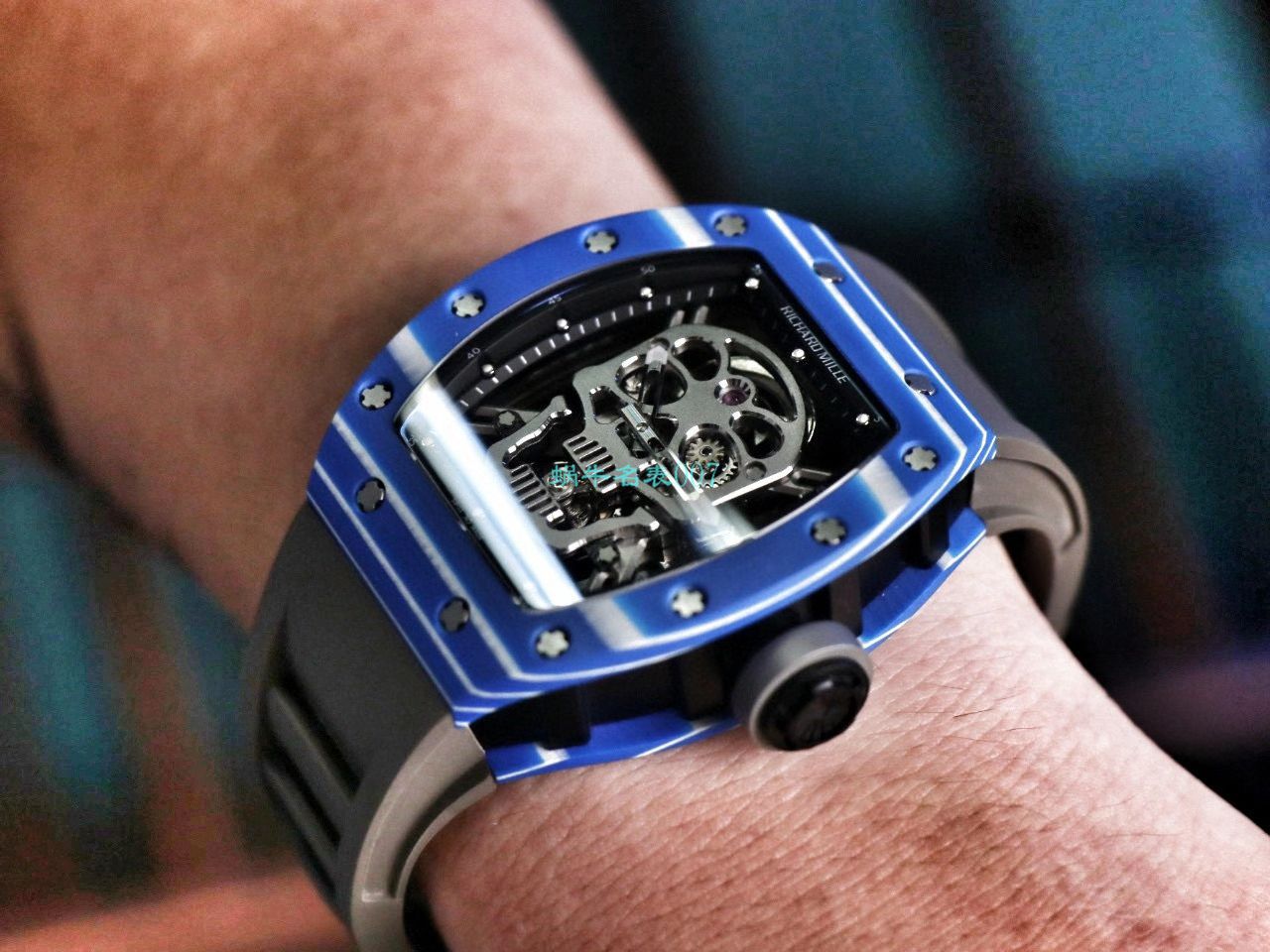 JB Factory  RICHARD MILLE RM52-01真 Tourbillon  carbon fiber 骷髅头鬼王 / RM052JB