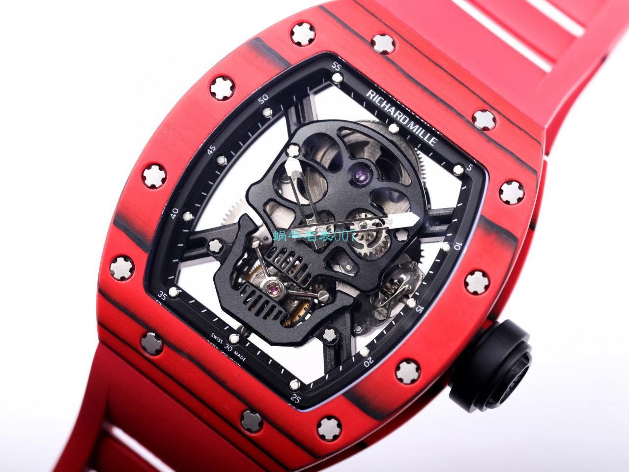 JB Factory  RICHARD MILLE RM52-01真 Tourbillon  carbon fiber 骷髅头鬼王 / RM052JB