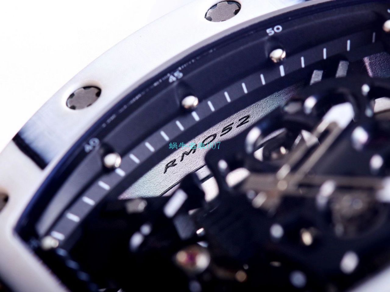 JB Factory  RICHARD MILLE RM52-01真 Tourbillon  carbon fiber 骷髅头鬼王 / RM052JB