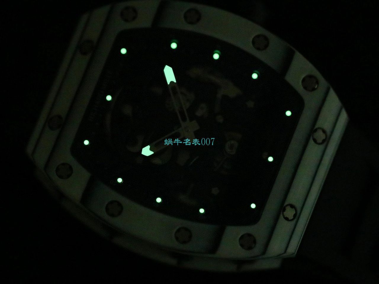 JB Factory  RICHARD MILLE RM52-01真 Tourbillon  carbon fiber 骷髅头鬼王 / RM052JB