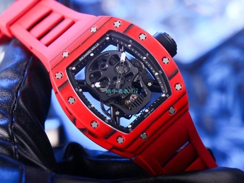 JB Factory  RICHARD MILLE RM52-01真 Tourbillon  carbon fiber 骷髅头鬼王 / RM052JB