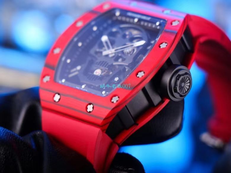 JB Factory  RICHARD MILLE RM52-01真 Tourbillon  carbon fiber 骷髅头鬼王 / RM052JB